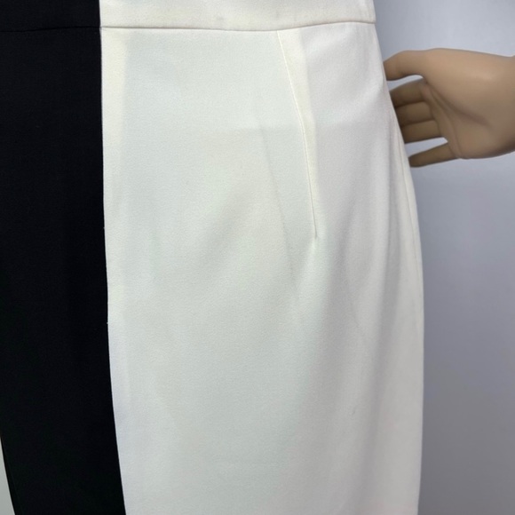 HALSTON HERITAGE COLORBLOCK MINI DRESS - Picture 10 of 11